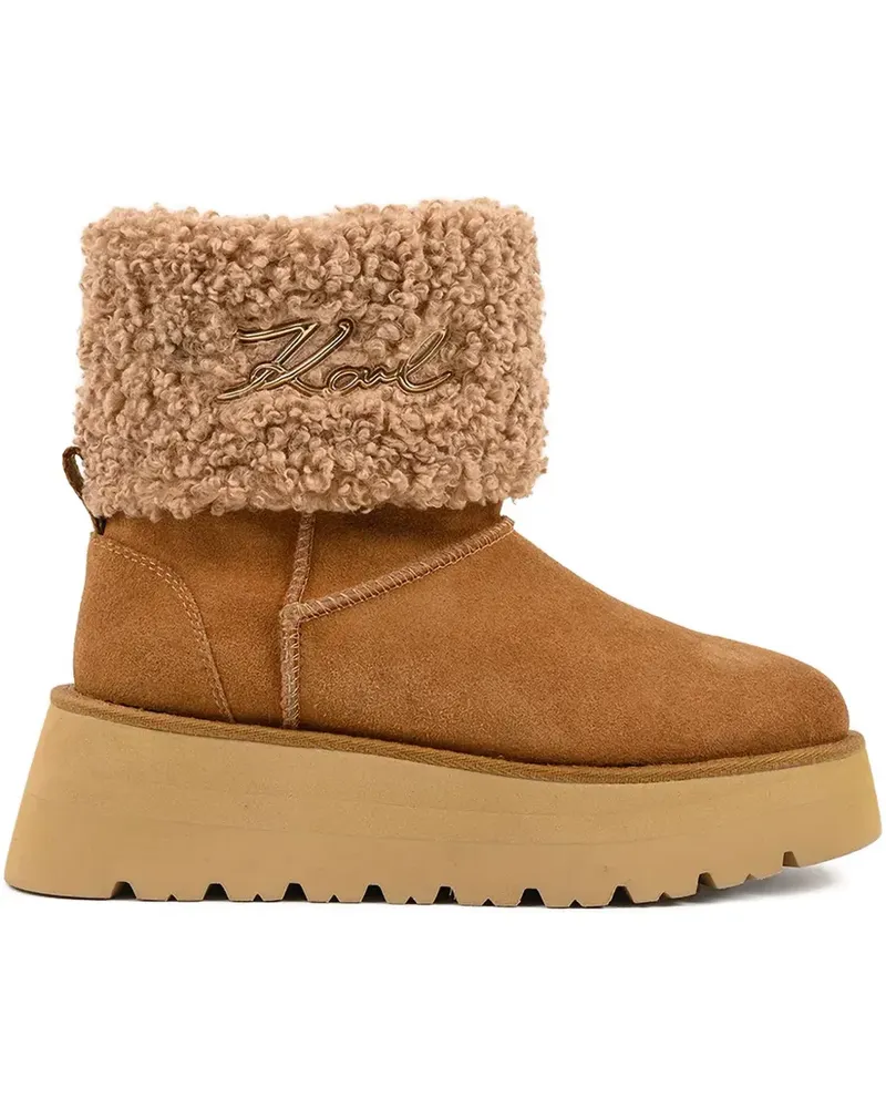 Karl Lagerfeld Skylar Stiefel mit Plateau - Braun Braun