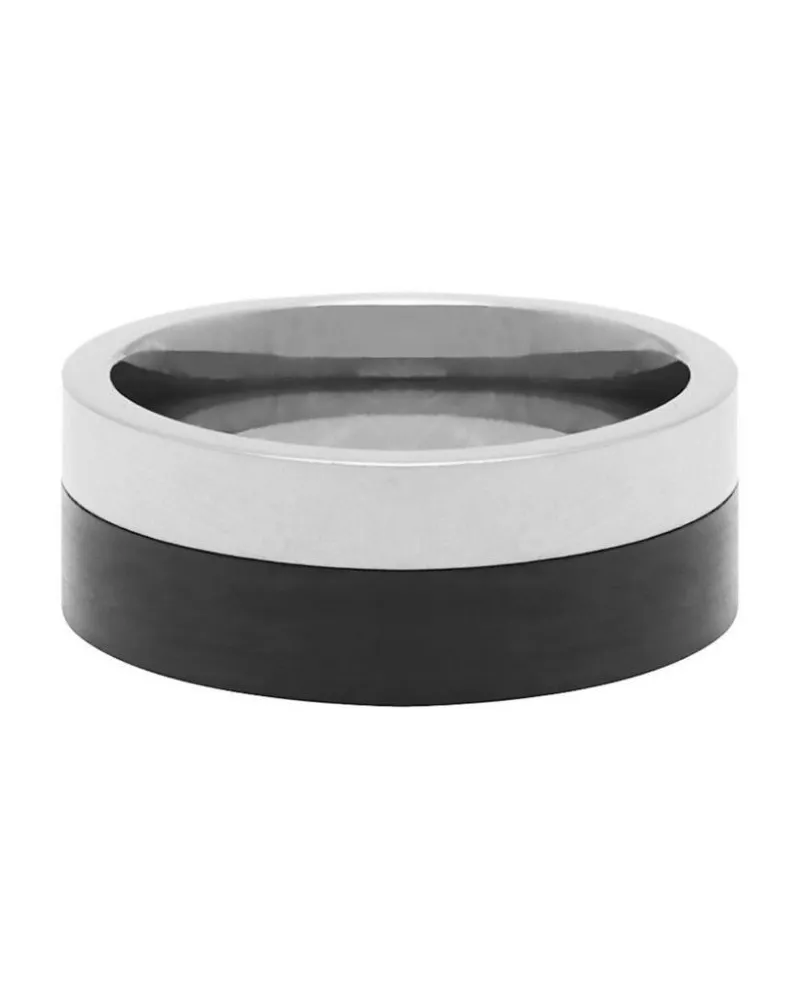 Nialaya Zweifarbiger Ring - Silber Silber