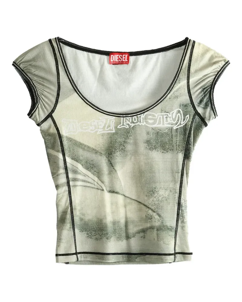 Diesel graphic-print T-shirt - Grau Grau