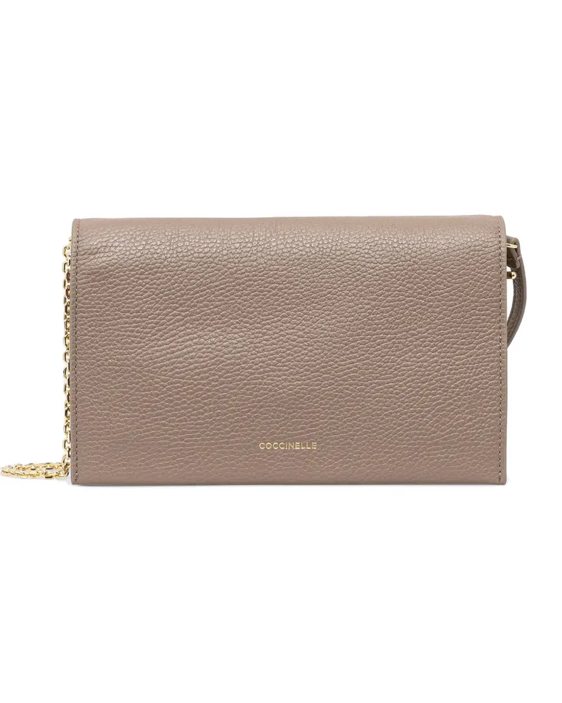 Coccinelle small chain-strap cross body bag - Nude Nude