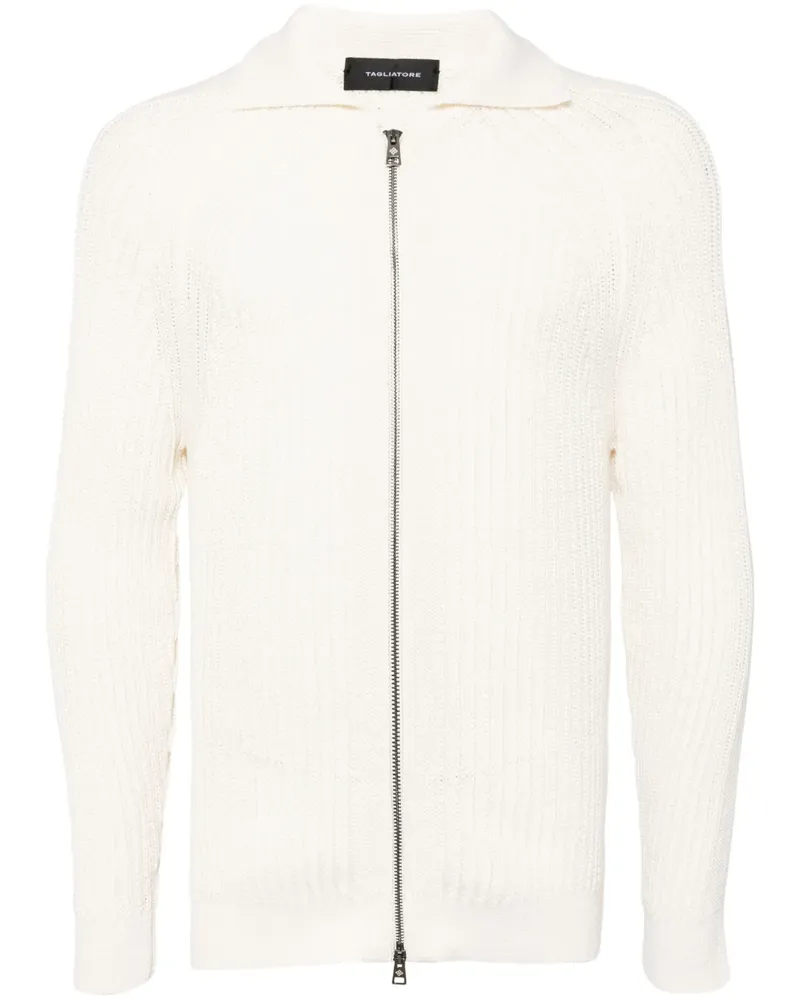 Tagliatore Cardigan mit Reißverschluss - Nude Nude