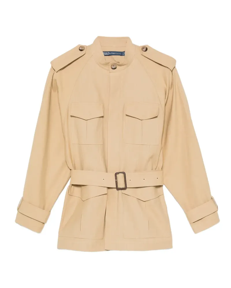 Ralph Lauren belted military jacket - Nude Nude