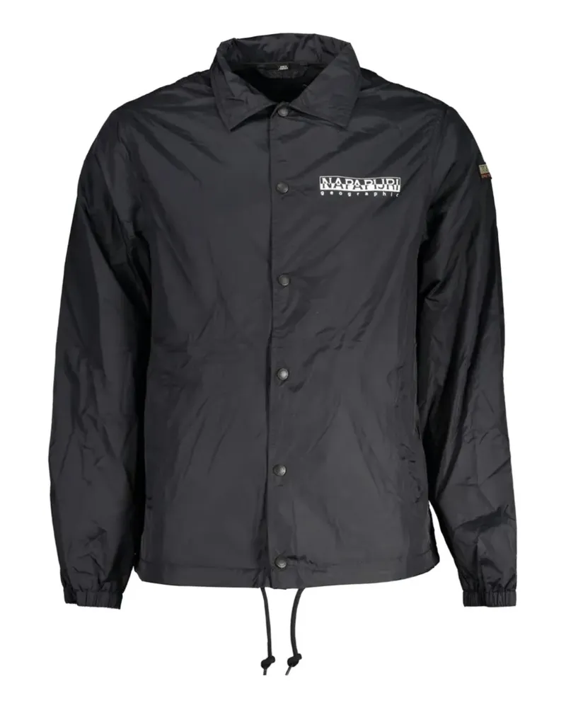 Napapijri Canar logo-print jacket - Schwarz Schwarz