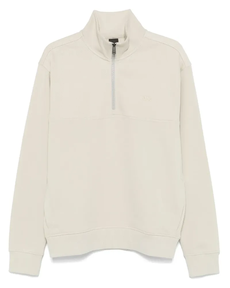 HUGO BOSS Pullover mit Reißverschluss - Nude Nude