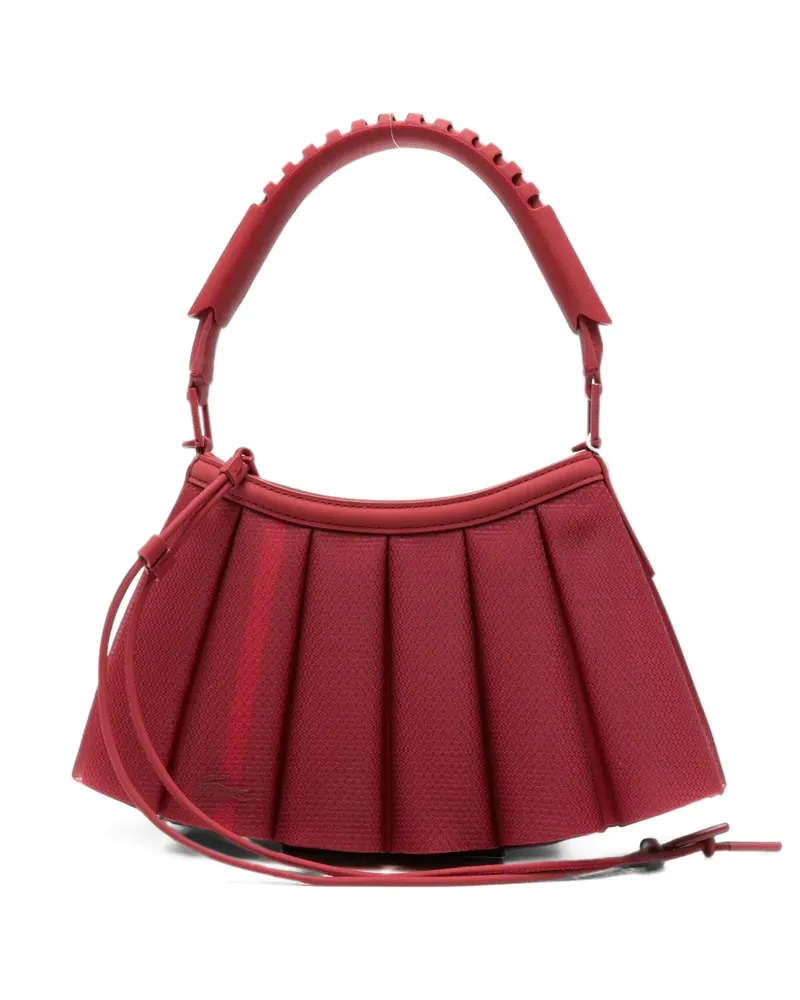 Lacoste small Lenglen pleated shoulder bag - Rot Rot