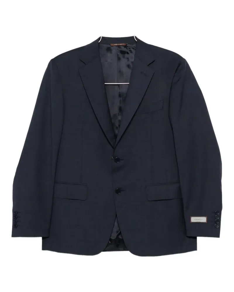 Canali notched lapel two-piece suit - Blau Blau