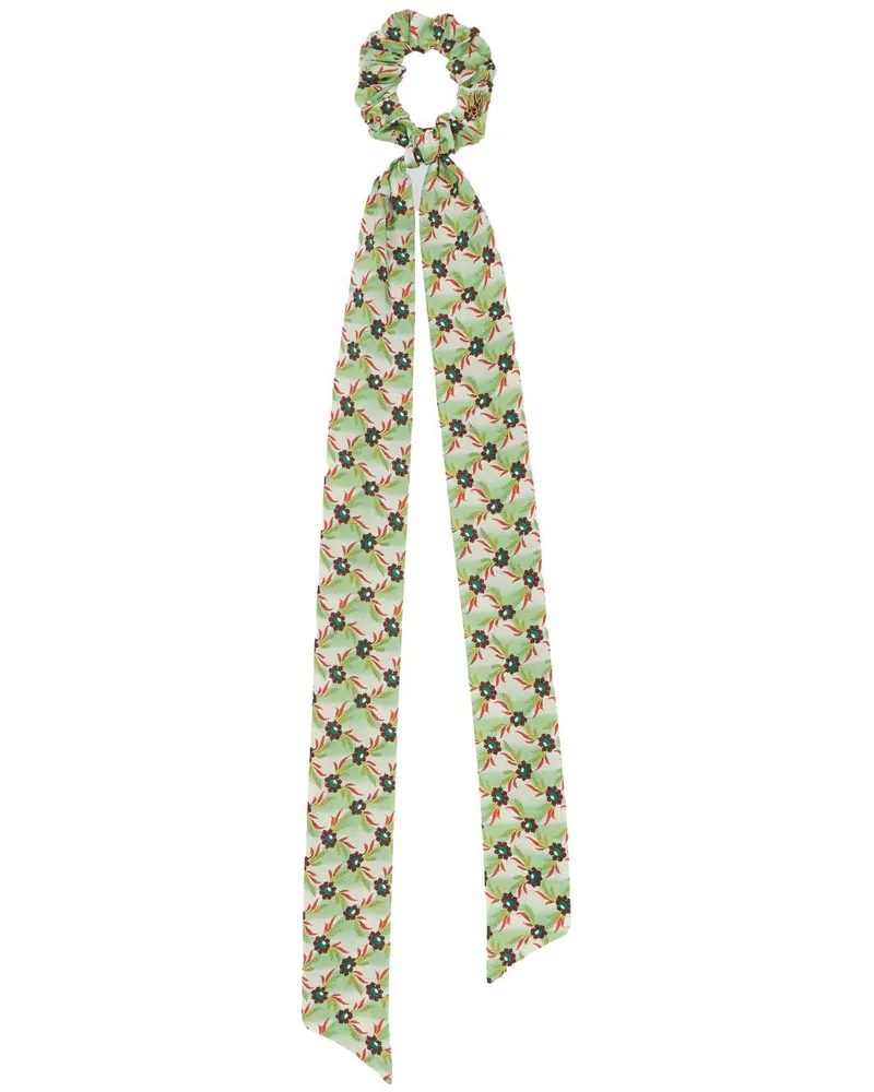 Etro Haargummi mit Blumen-Print - Grün Grün