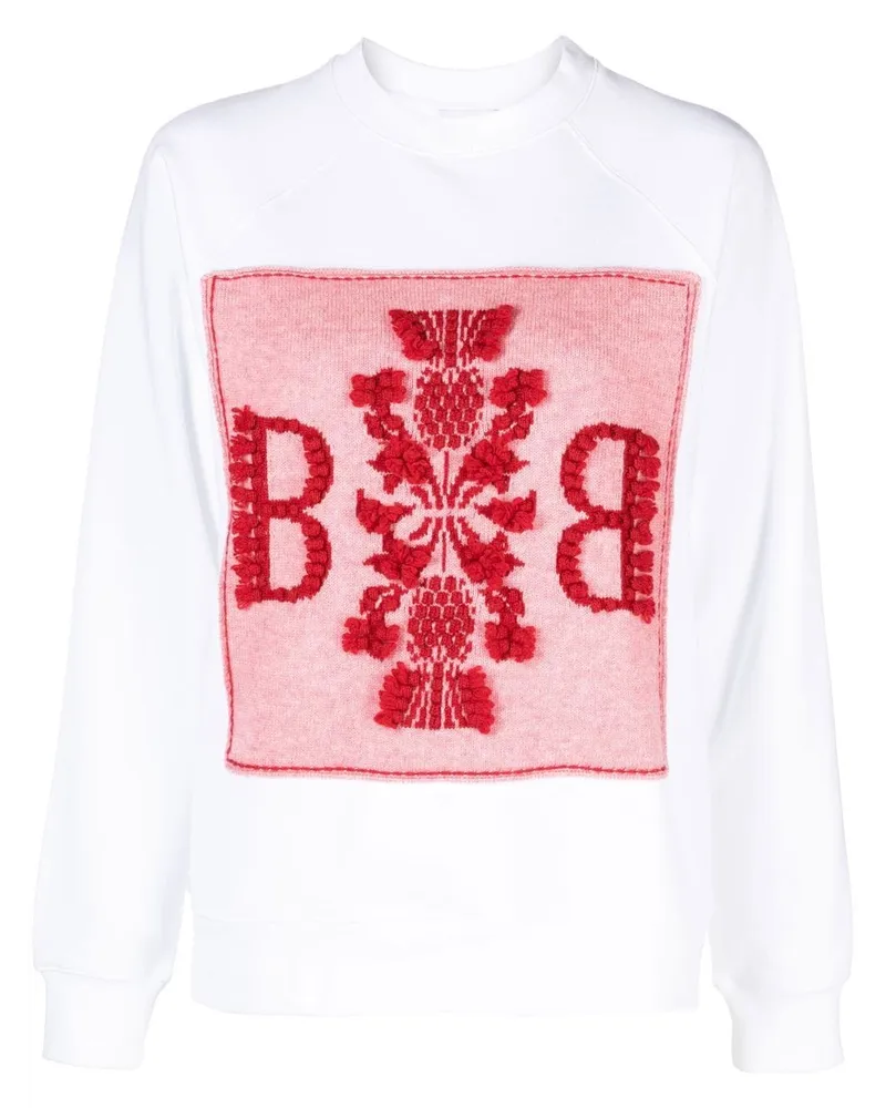 Barrie Sweatshirt mit Stickerei - Weiß Weiß