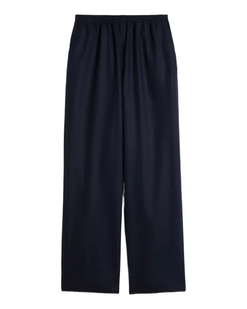 Jil Sander Flanellhose aus Merinowolle - Blau Blau