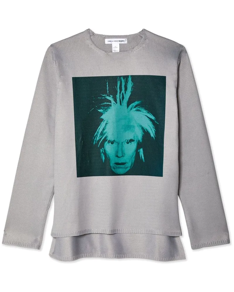 Comme des Garçons Pullover mit grafischem Print - Grau Grau