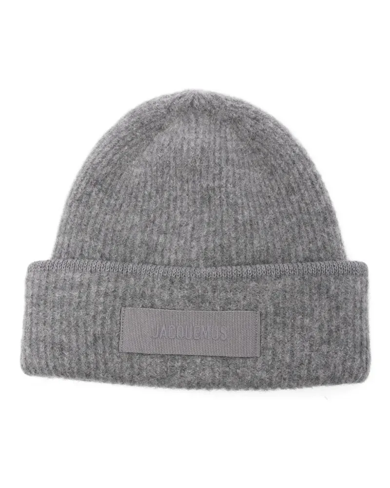 Jacquemus Le bonnet Gros Grain Beanie - Grau Grau