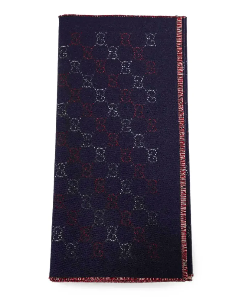 Gucci GG jacquard wool scarf - Blau Blau
