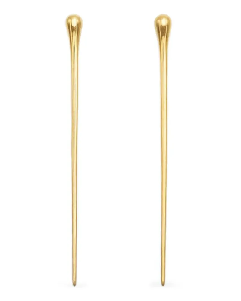 Hugo Kreit Chard Hängeohrringe - Gold Gold