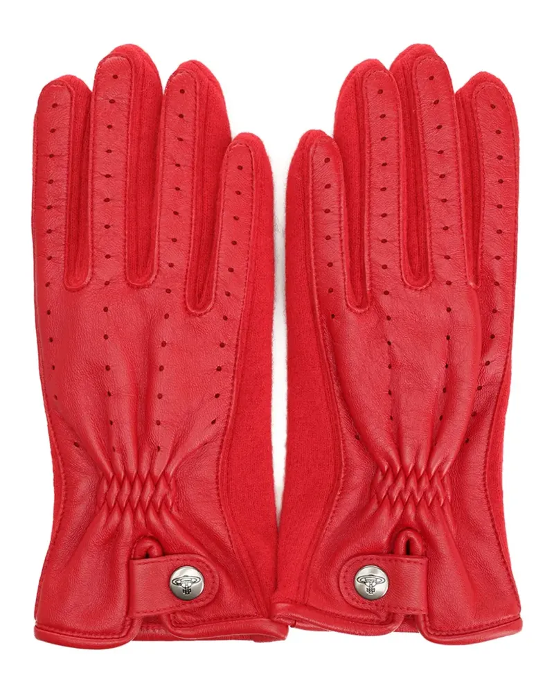 Vivienne Westwood perforated-detail gloves - Rot Rot