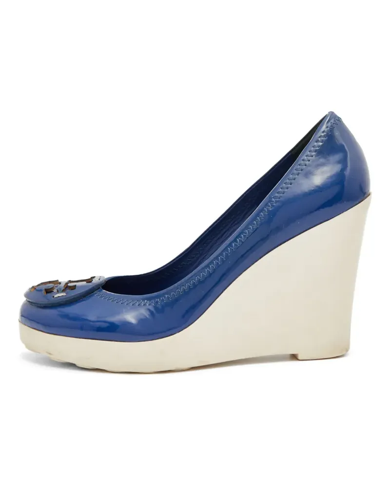 Tory Burch Wedge-Pumps mit Plateau - Blau Blau