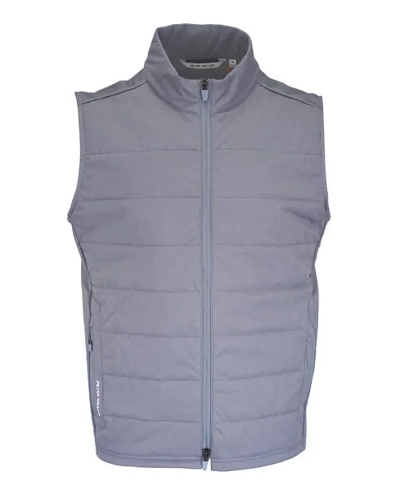 Peter Millar Fuse Hybrid quilted zip vest - Grau Grau