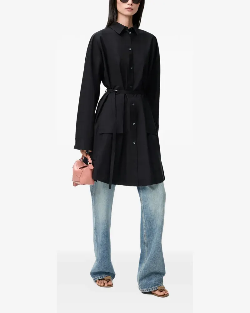 Loewe Minikleid mit Gürtel - Schwarz Schwarz