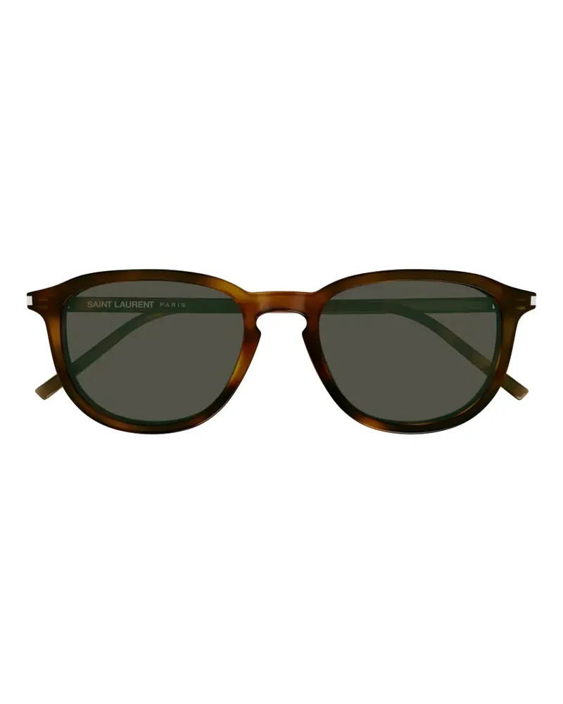 Saint Laurent Runde SL M939 Sonnenbrille in Schildpattoptik - Braun Braun