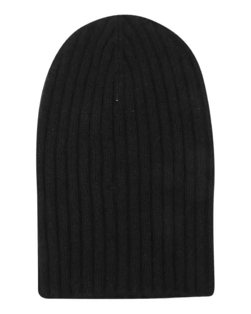 ARAGONA ribbed-knit cashmere beanie hat - Schwarz Schwarz