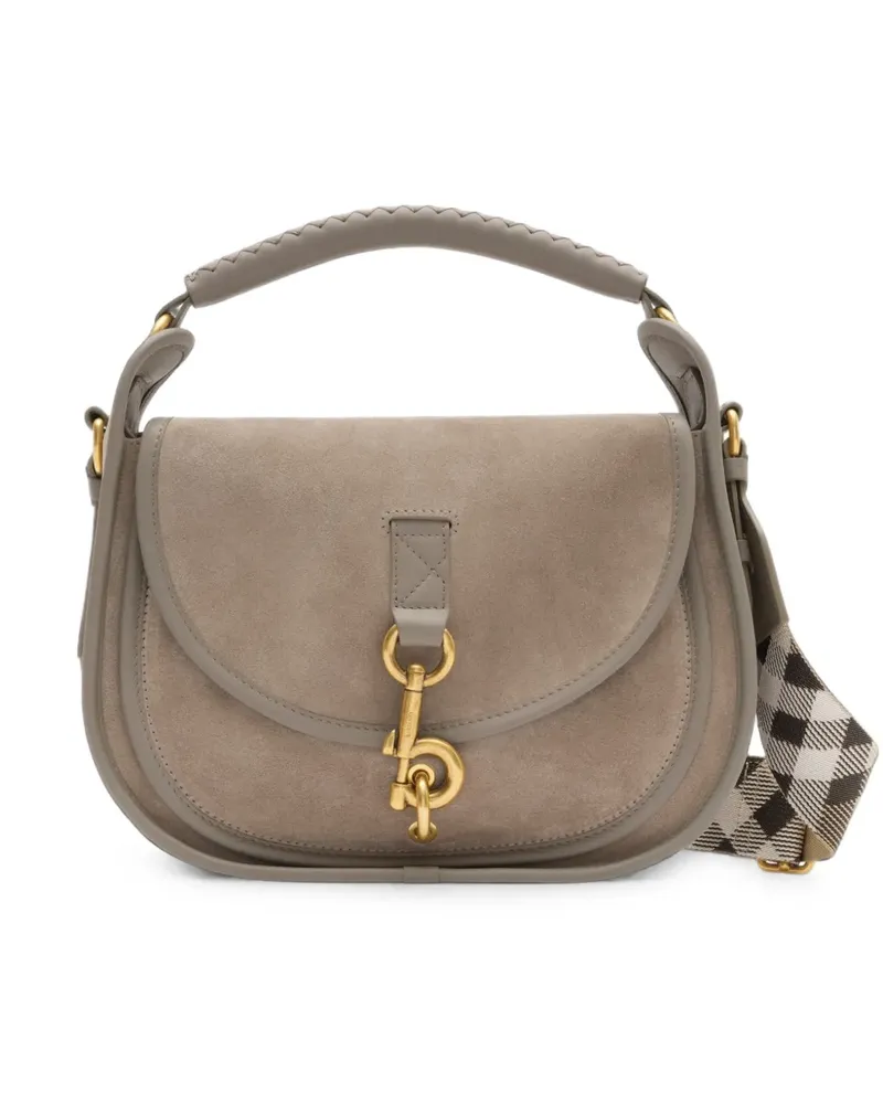 Burberry Kleine B Clip Kuriertasche - Grau Grau