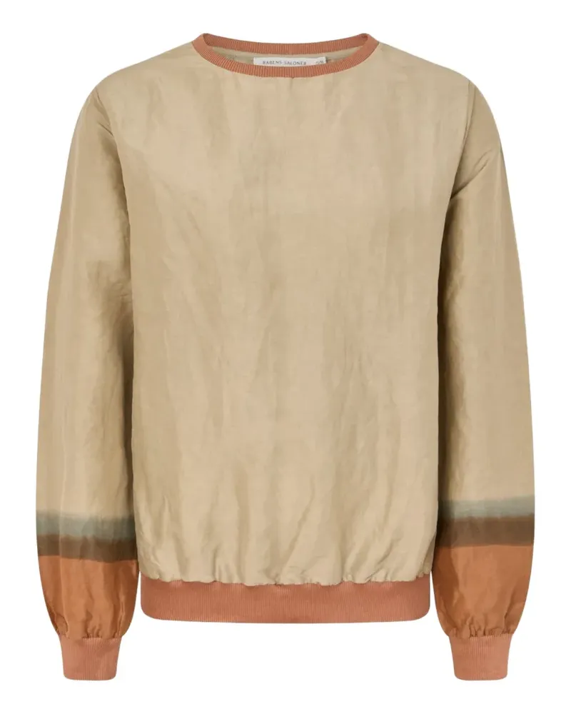 Rabens Saloner Ommi colour-block long-sleeve sweatshirt - Nude Nude