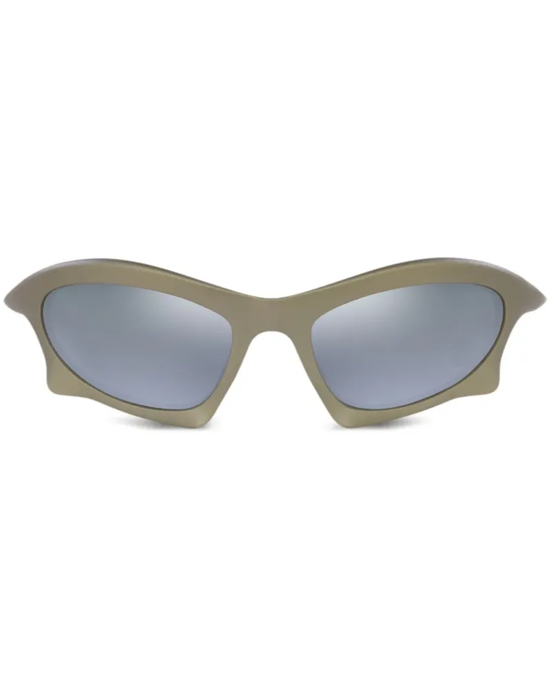 Balenciaga Sonnenbrille mit eckigem Gestell - Grau Grau