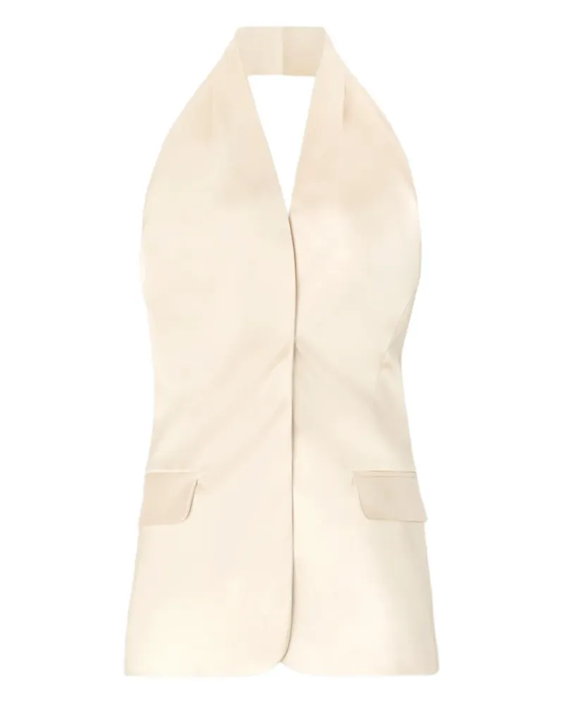 Genny Top aus Satin - Nude Nude
