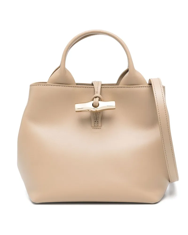 Longchamp Kleine Le Roseau Handtasche - Nude Nude