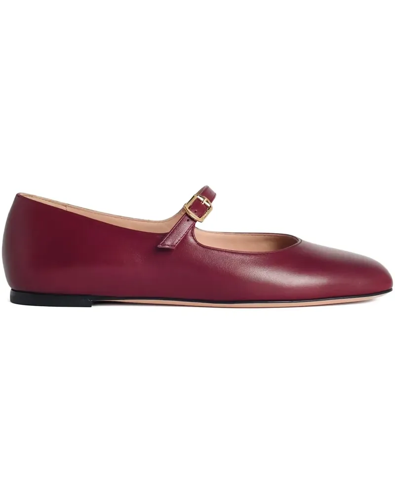 Bally Ballerinas mit Schnallenriemen - Rot Rot