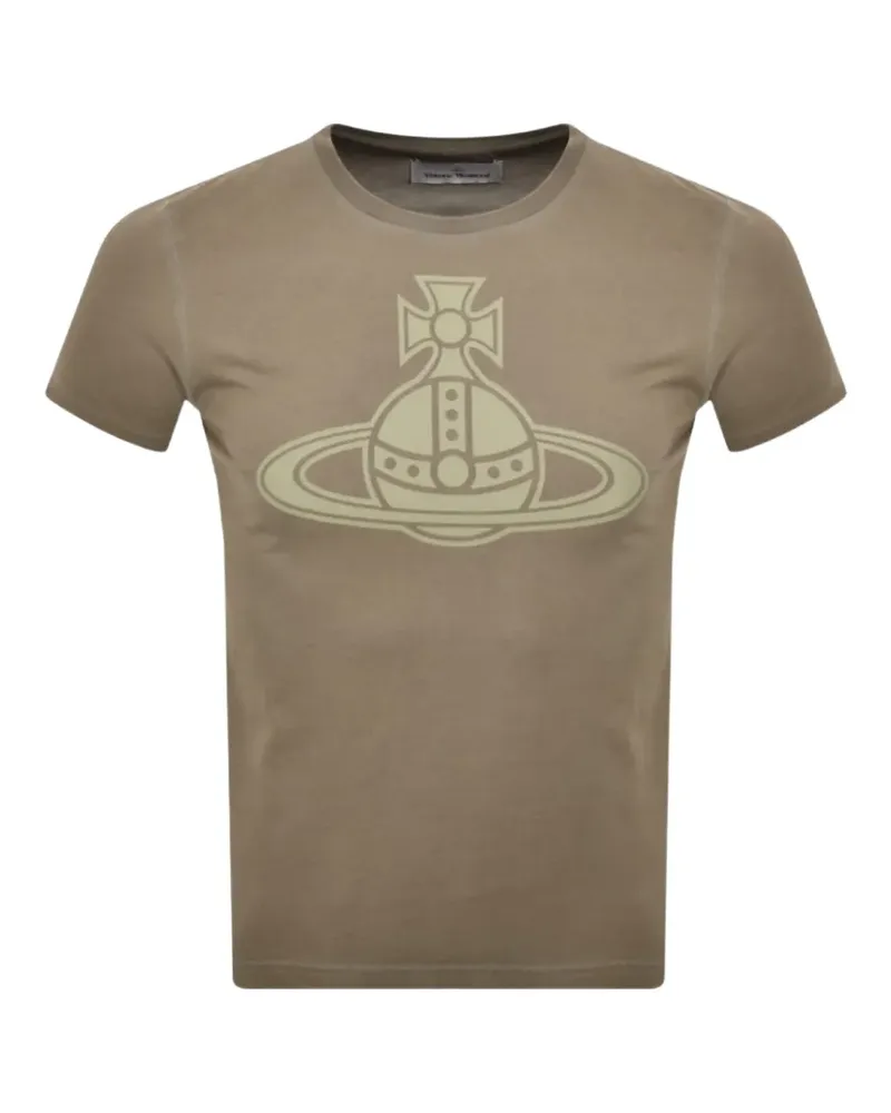 Vivienne Westwood T-Shirt mit Orb-Print - Braun Braun