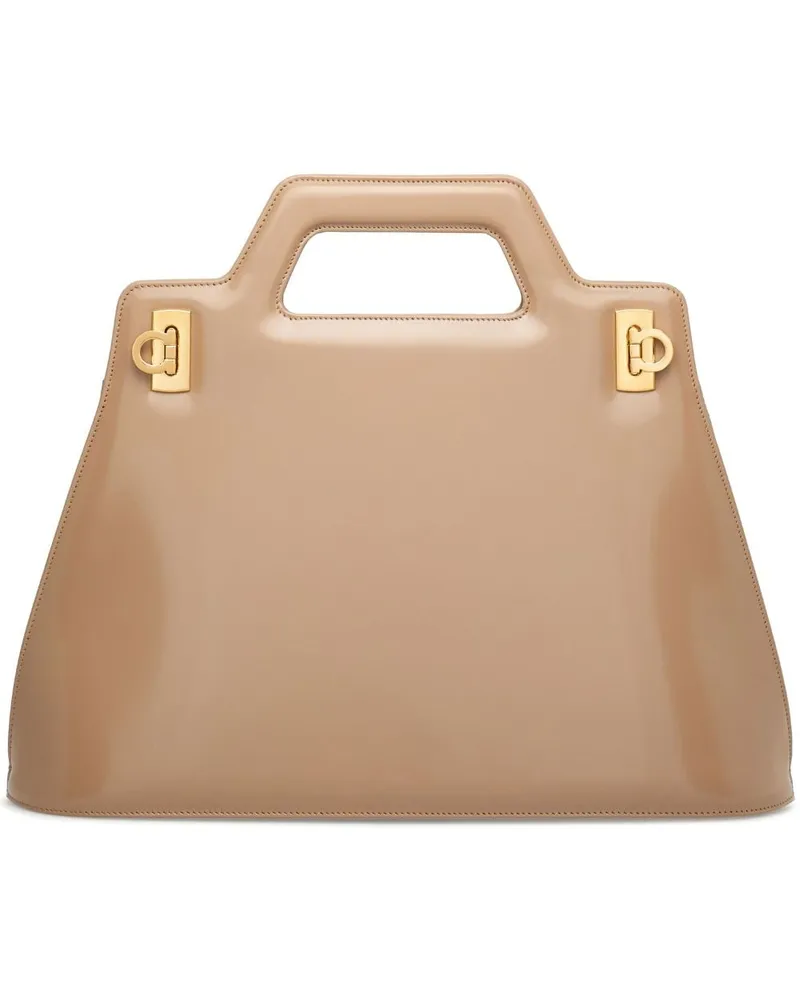 Ferragamo Wanda Handtasche - Nude Nude
