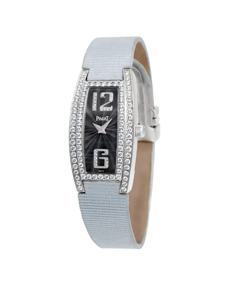 Piaget 2010 pre-owned Limelight Tonneau, 18mm - Schwarz Schwarz