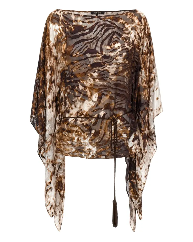 Roberto Cavalli Kaftan mit Appaloosa-Print - Braun Braun