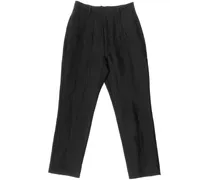 Schmale Leinenhose - Schwarz