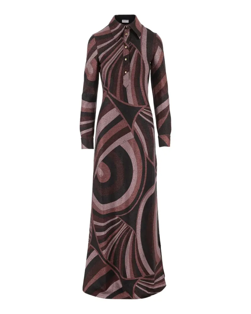 Emilio Pucci Lurex-Kleid mit Iride-Print - Braun Braun
