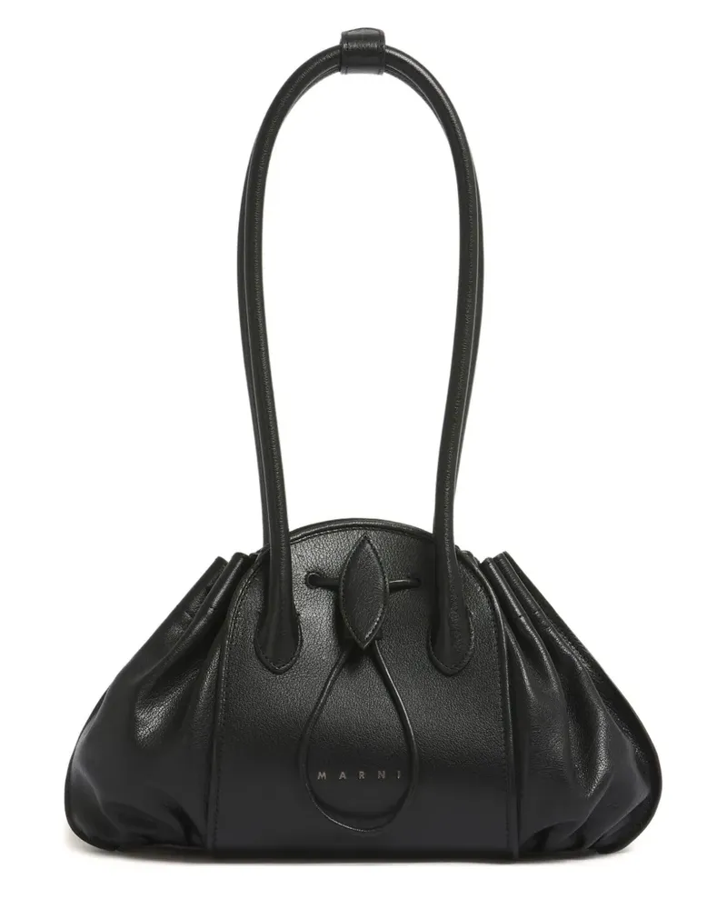 Marni Geschmeidiger Shopper aus Leder - Schwarz Schwarz
