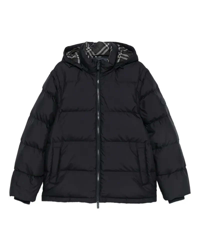 Burberry Gefütterte Kapuzenjacke - Schwarz Schwarz