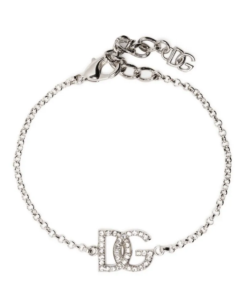 Dolce & Gabbana Armband mit Kristallanhänger - Silber Silber