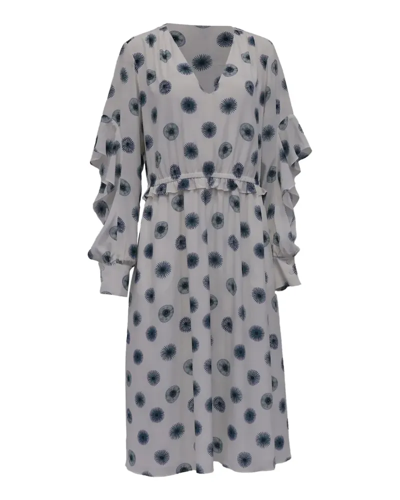 Jason Wu V-neck polka-dot dress - Nude Nude
