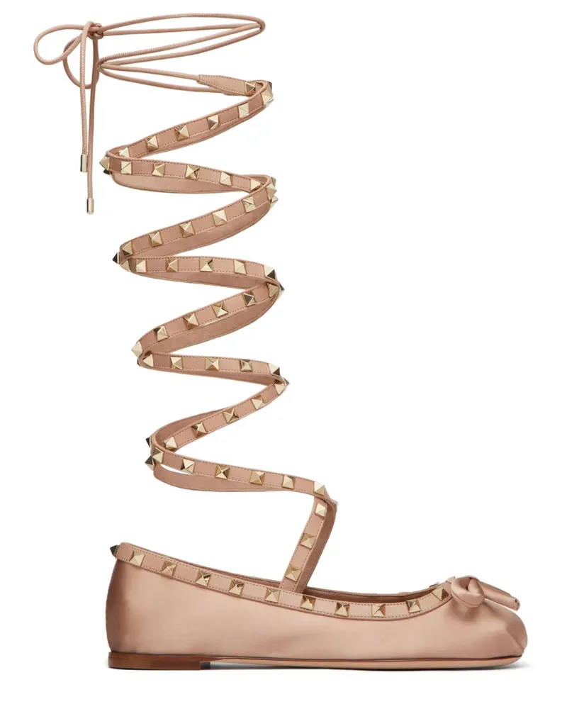 Valentino Garavani Rockstud Ballerinas - Rosa Rosa