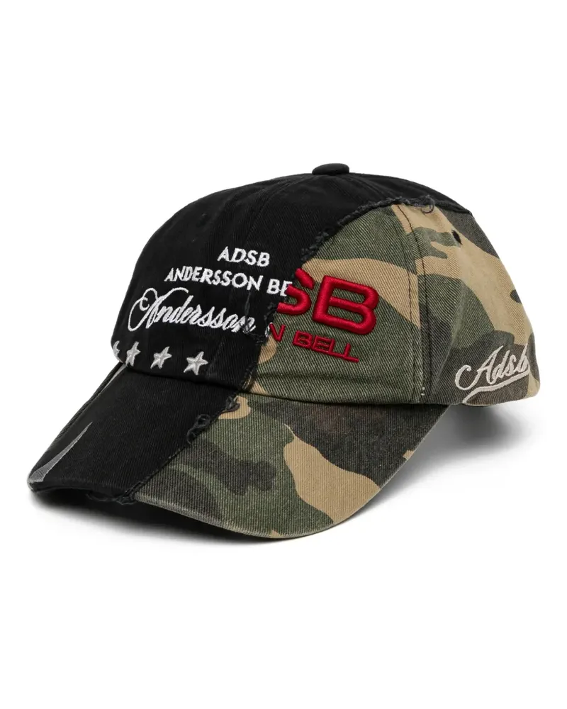 Andersson Bell Baseballkappe mit Camouflage-Print - Schwarz Schwarz
