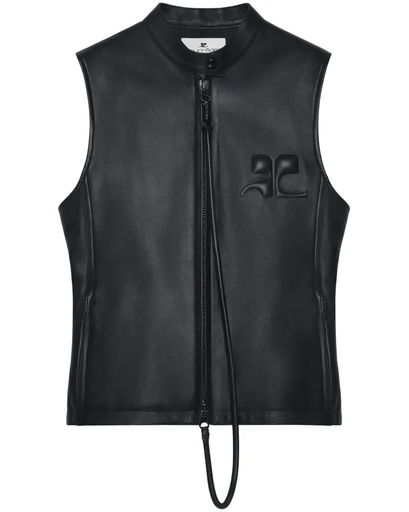 Courrèges City Shadow Weste - Schwarz Schwarz