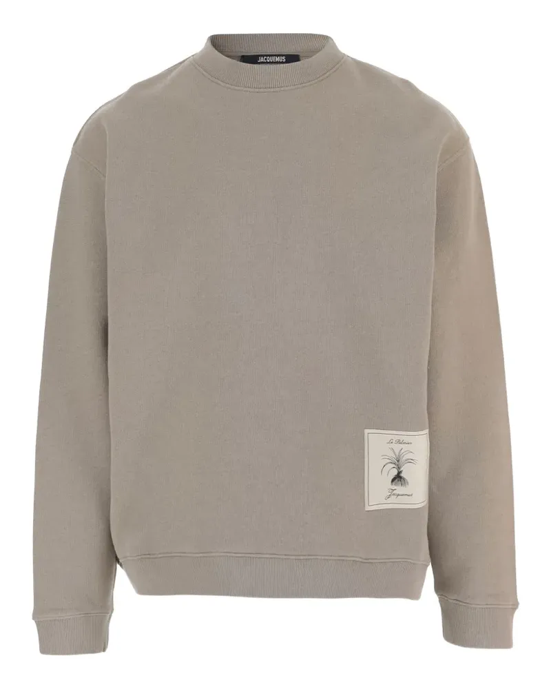 Jacquemus Sweatshirt mit Logo-Patch - Nude Nude