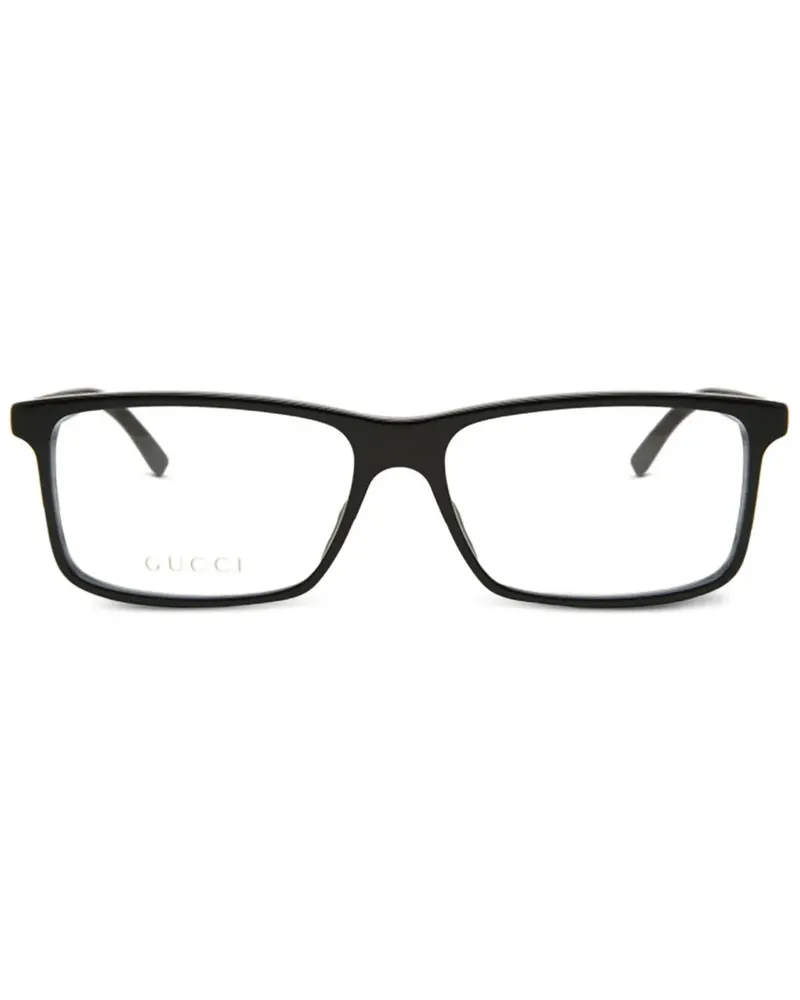Gucci Brille mit eckigem Gestell - Schwarz Schwarz