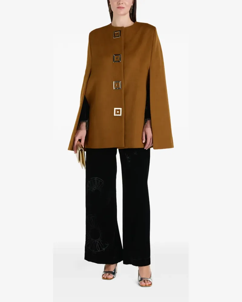 THEMIS Z embellished cape - Braun Braun