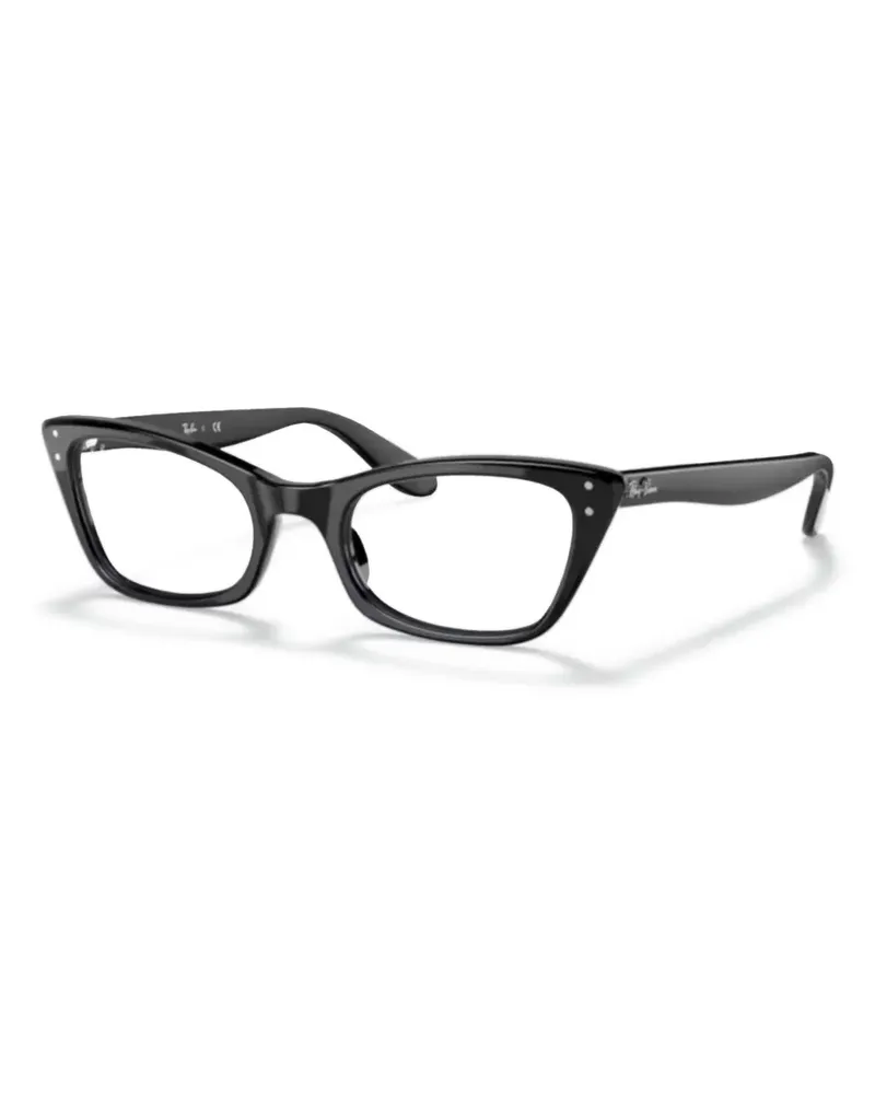 Ray Ban Brille mit geometrischem Gestell - Schwarz Schwarz
