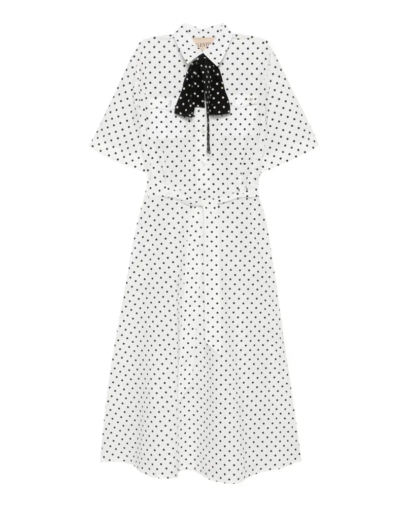 Valentino Garavani Kleid mit Polka Dots - Weiß Weiß