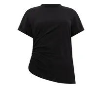 Asymmetrisches T-Shirt - Schwarz