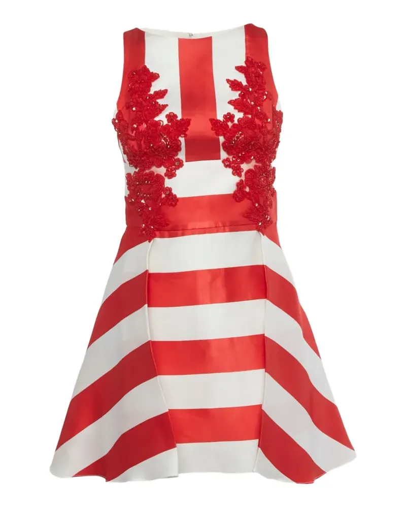 Zuhair Murad striped embellished dress - Rot Rot