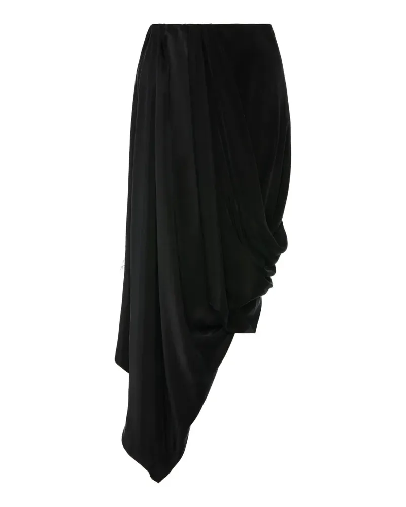 Maison Margiela draped midi skirt - Schwarz Schwarz